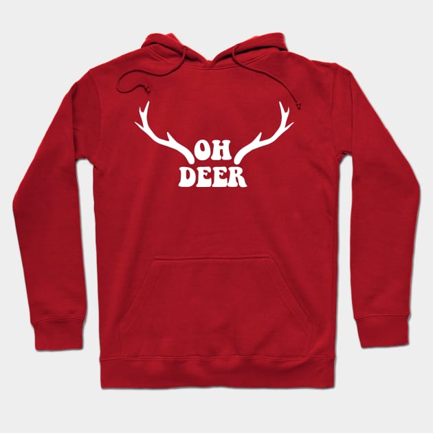 cute oh deer antlers Hoodie by kennaplate